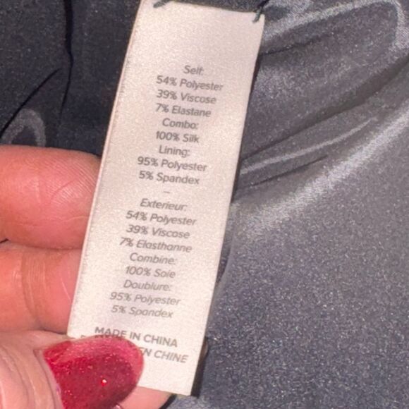 CINQ A SEPT Adelise Black Crossover Sleeveless Sheath Midi Cocktail Dress sz4 - Picture 8 of 8